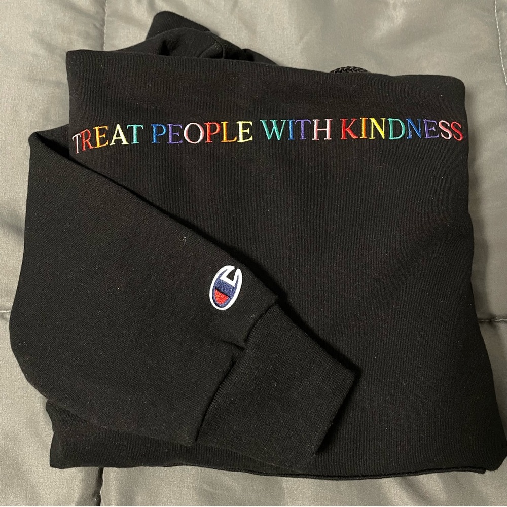 Harry Styles - Black Rainbow TPWK Hoodie Size Small